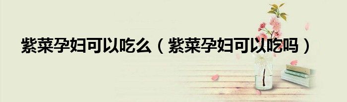 紫菜孕婦可以吃么(紫菜孕婦可以吃嗎)