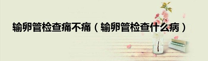 輸卵管檢查痛不痛（輸卵管檢查什么病）