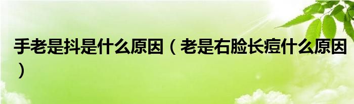 手老是抖是什么原因（老是右臉長(zhǎng)痘什么原因）