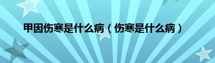 甲因傷寒是什么?。▊鞘裁床。?class='thumb lazy' /></a>
		    <header>
		<h2><a  href=