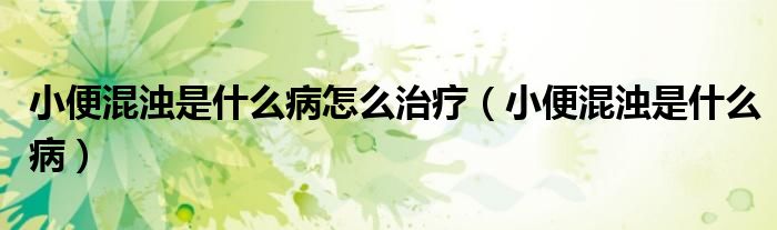 小便混濁是什么病怎么治療（小便混濁是什么?。?class='thumb lazy' /></a>
		    <header>
		<h2><a  href=