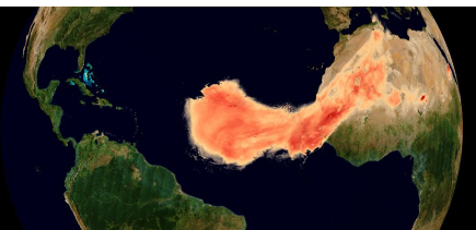我們的大氣層將撒哈拉沙漠的塵埃轉(zhuǎn)化為生命所需的礦物質(zhì)